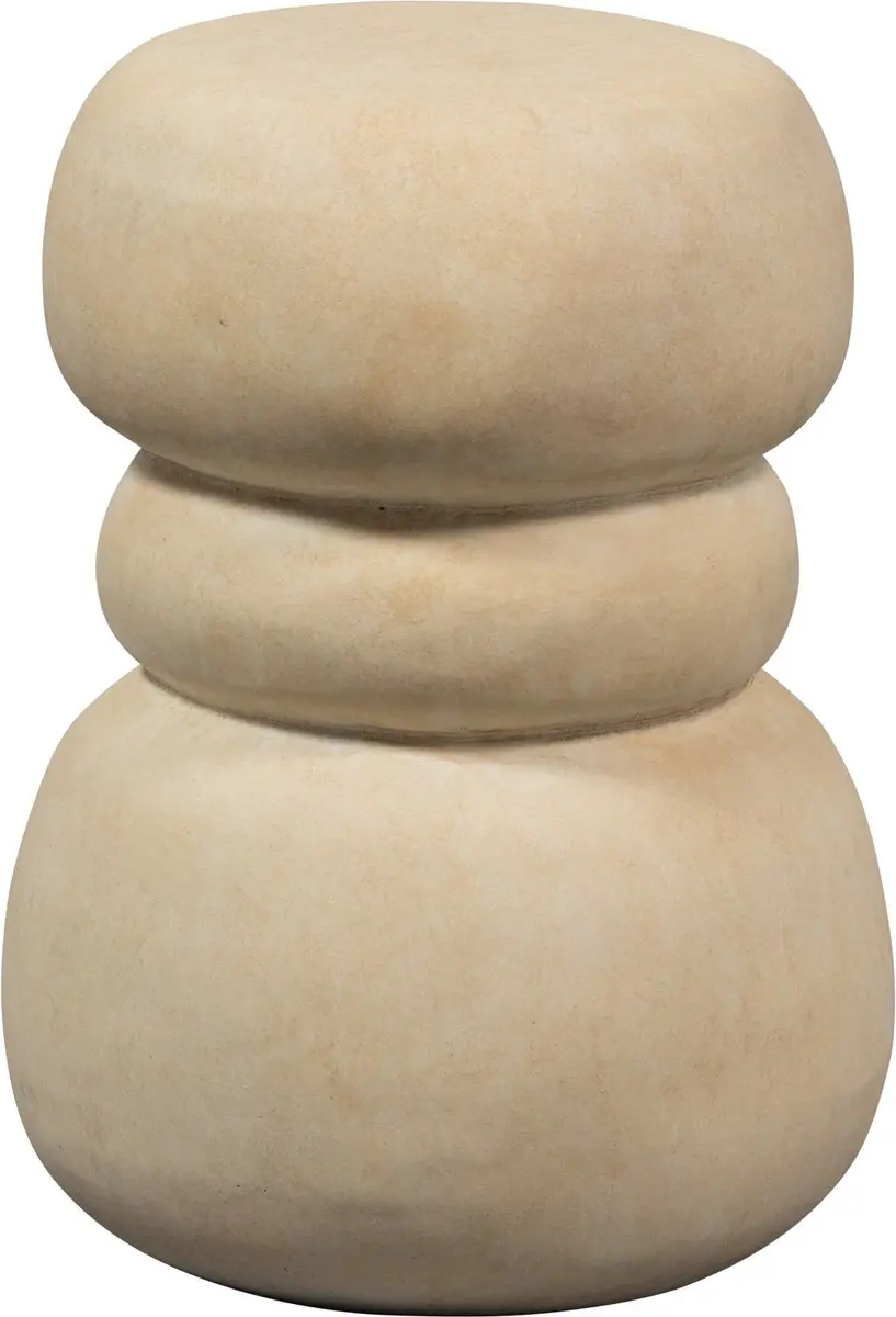 WOOOD Yvo Bijzettafel Betonlook - Naturel - 37x35cm - afbeelding 2 van 6