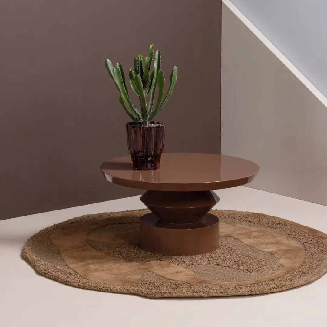 WOOOD Auren Salontafel 80cm - Bruin - afbeelding 3 van 4