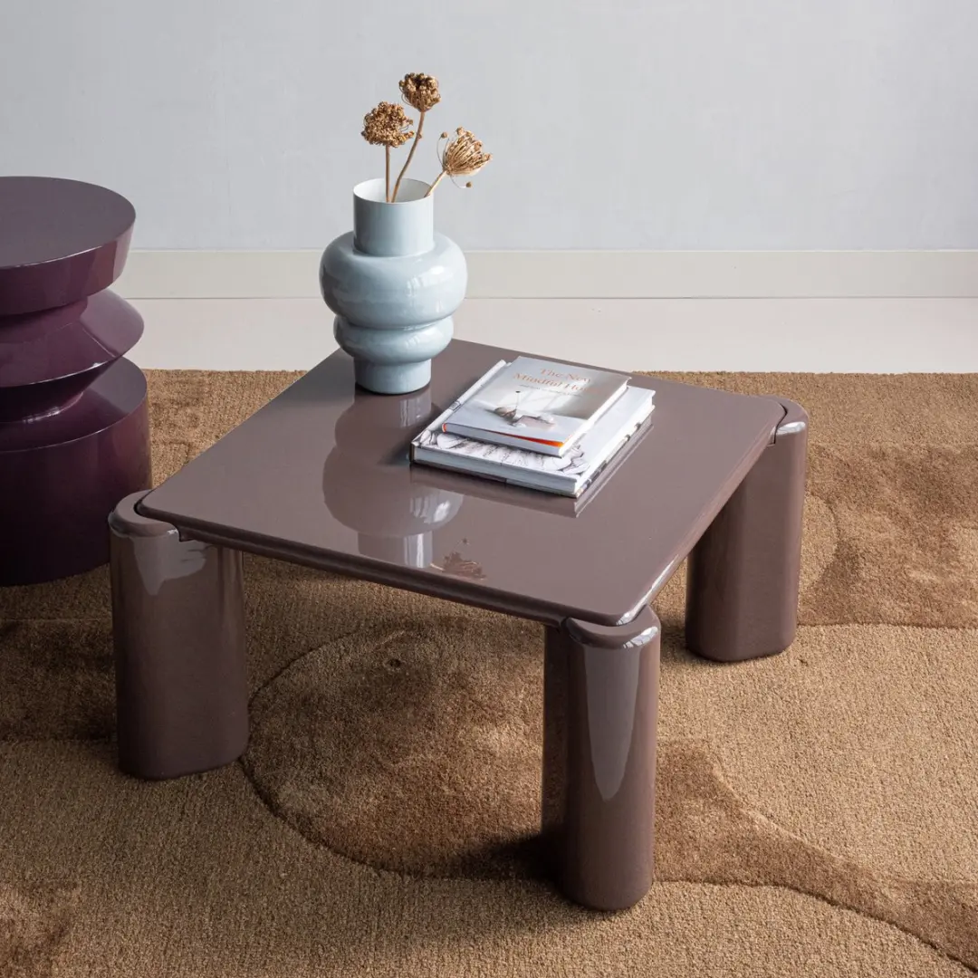 WOOOD Tiven Salontafel Donkerbruin 80cm - afbeelding 6 van 6