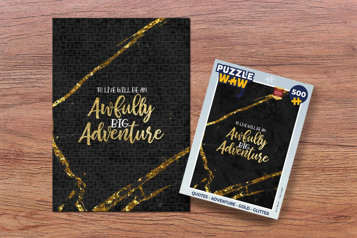 PuzzleWow Quotes Adventure Legpuzzel 500 Stuks - Multicolor