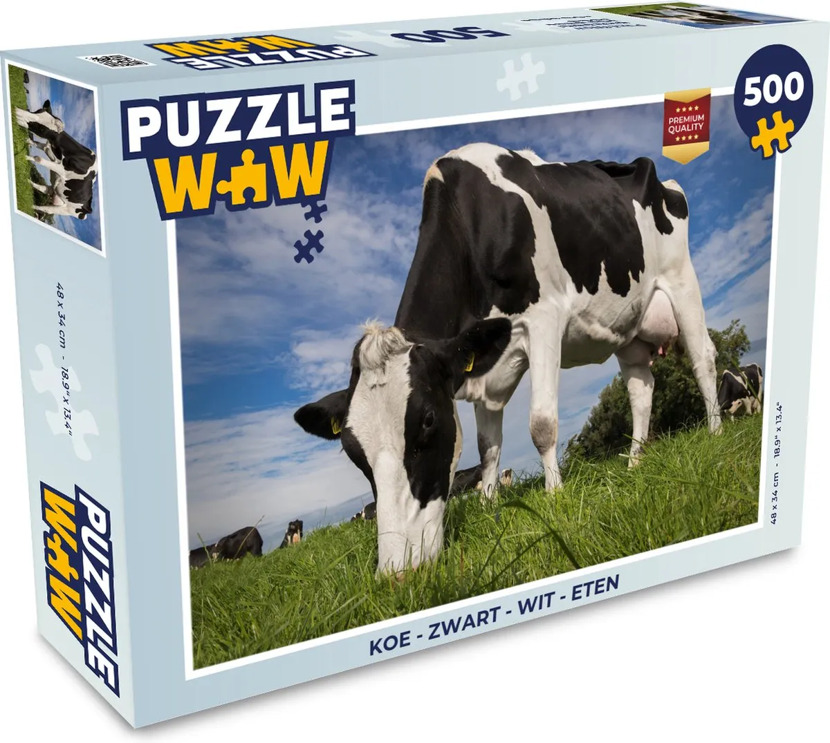 PuzzleWow Koe Legpuzzel 500 Stuks