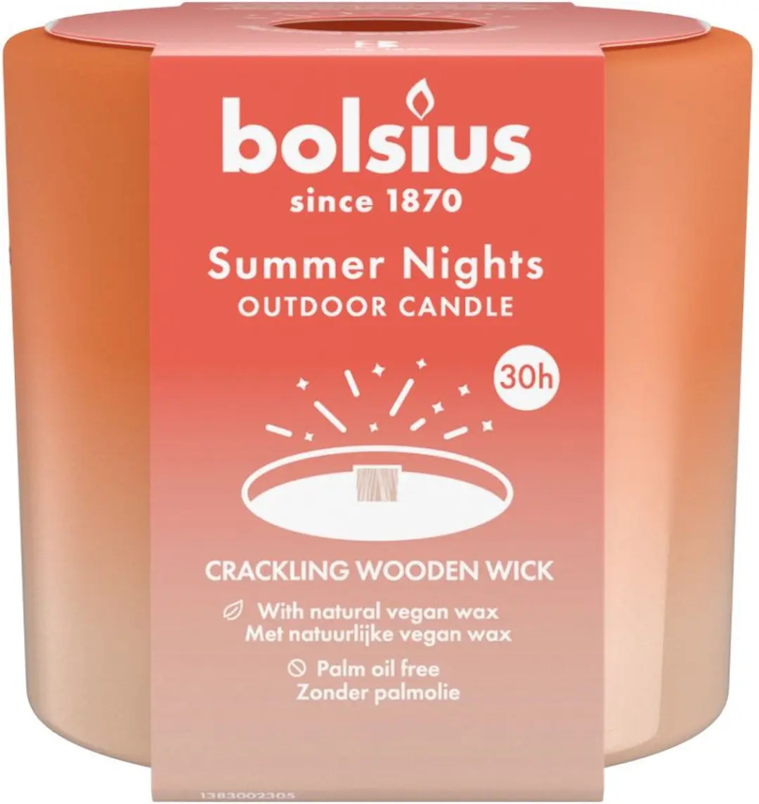 Bolsius Summer Nights Buitenkaars Ivoor 10cm - afbeelding 5 van 6