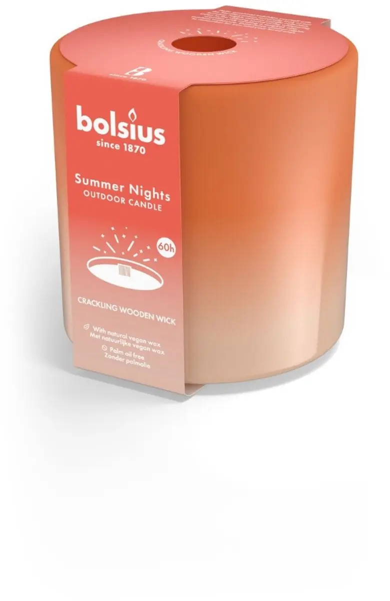 Bolsius Summer Nights Buitenkaars Ivoor 10cm