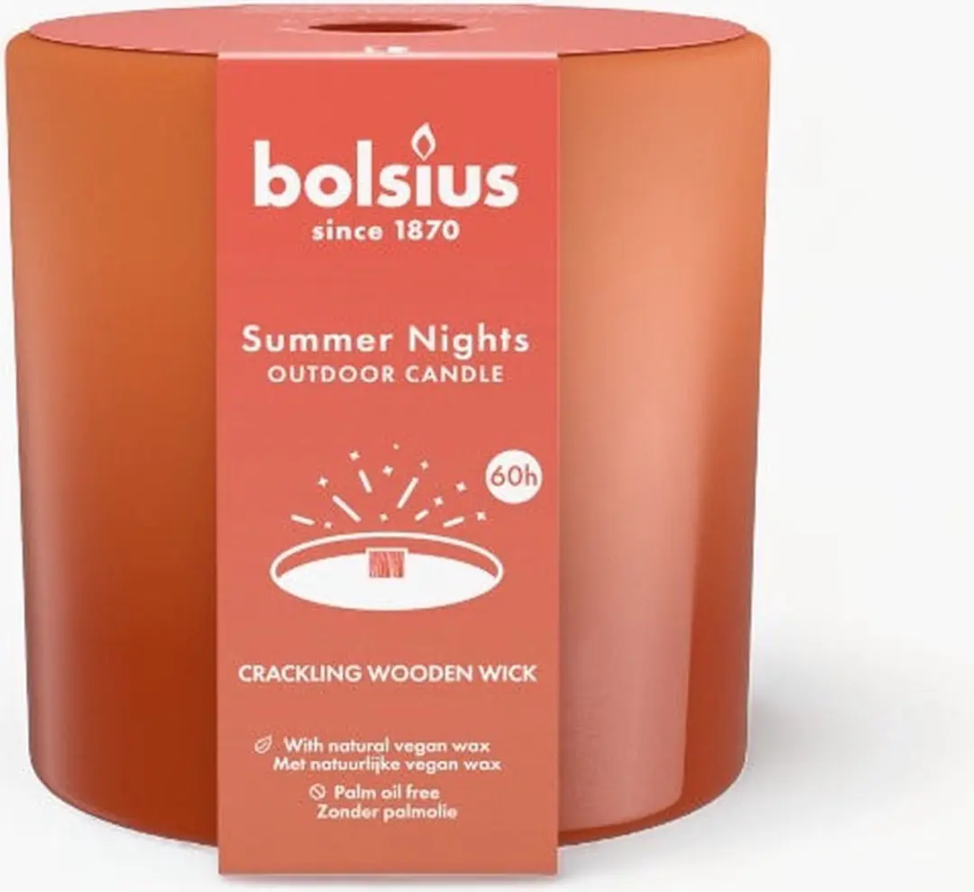 Bolsius Summer Nights Buitenkaars Ivoor 10cm - afbeelding 6 van 6