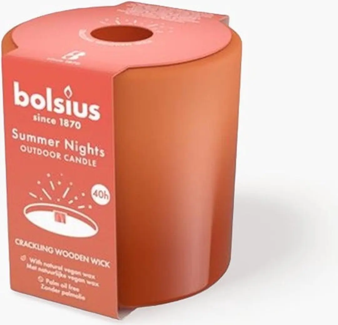 Bolsius Summer Nights Buitenkaars Ivoor 10cm - afbeelding 3 van 6