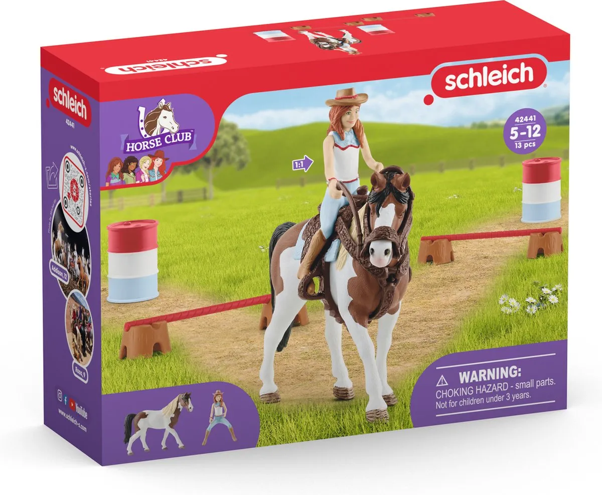 Schleich Horse Club Hannah's Western Rijset Speelfigurenset - 12-delig - Multicolor