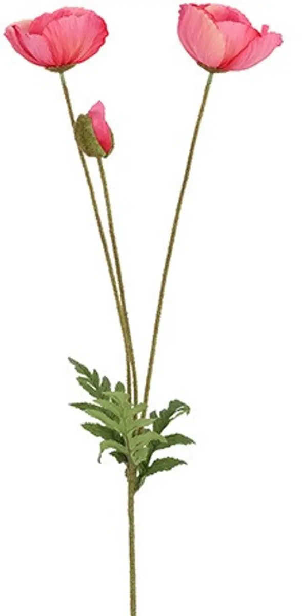 Countryfield Klaproos Papaver Kunsttakken 2 stuks 95 cm