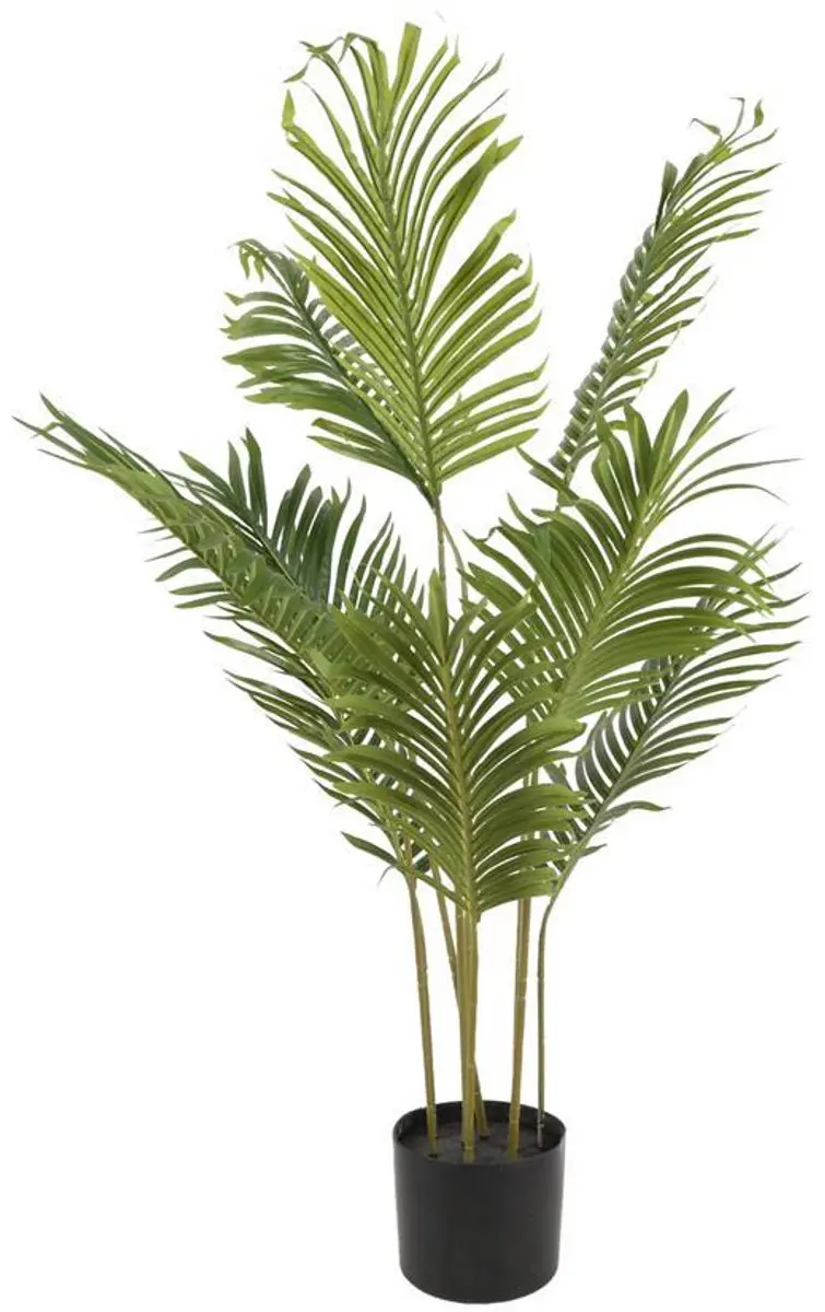 Countryfield kunstplant Kentia groen decoratieplant H100cm kunststof.