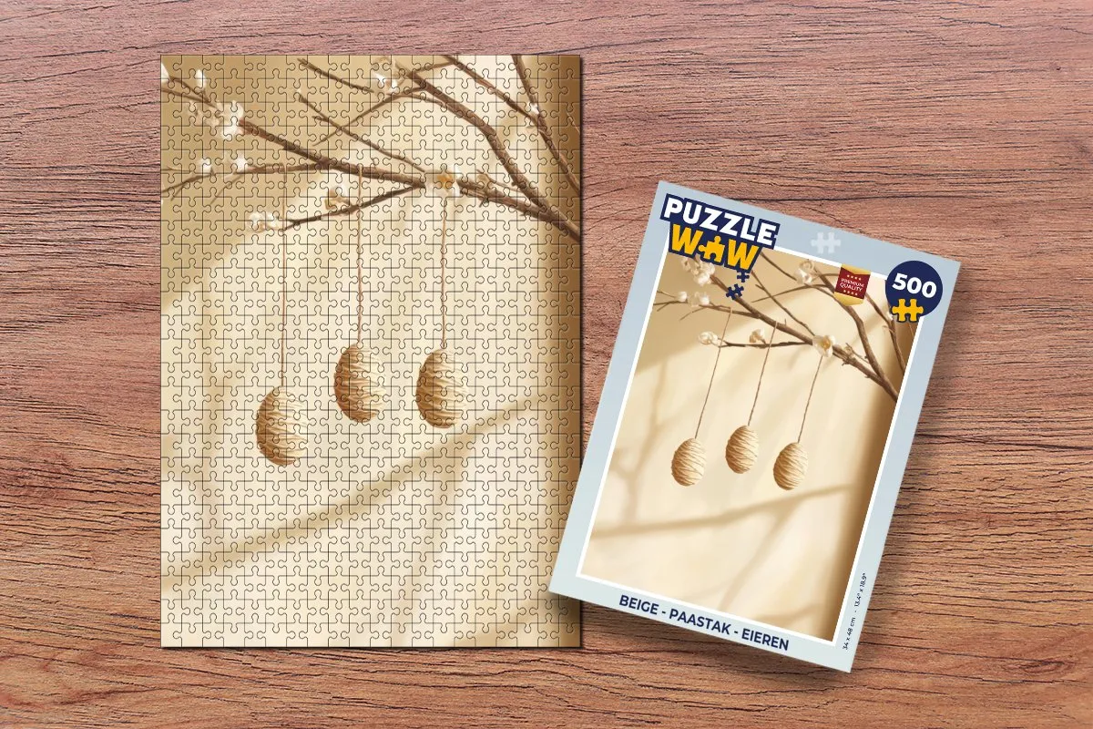 PuzzleWow Paastak Legpuzzel 500 Stuks - Beige