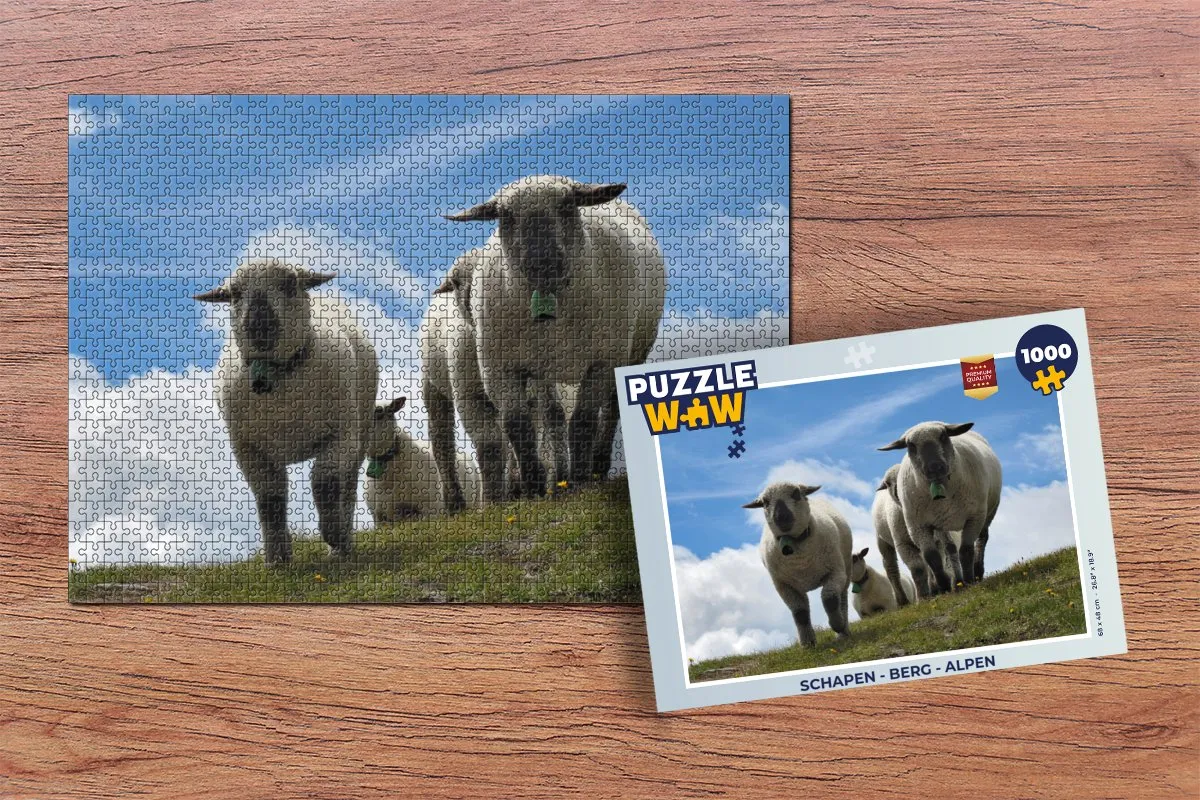 PuzzleWow Alpen Legpuzzel 1000 Stuks - Multicolor