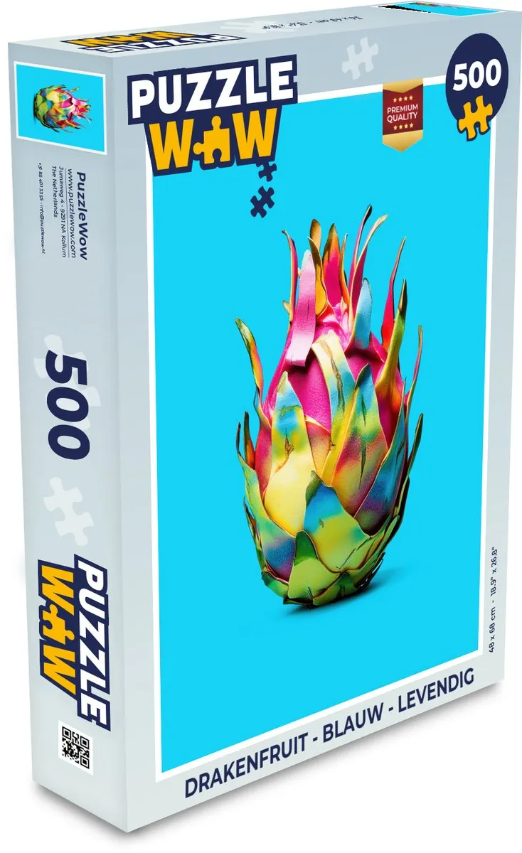 PuzzleWow Drakenfruit Legpuzzel 500 Stuks