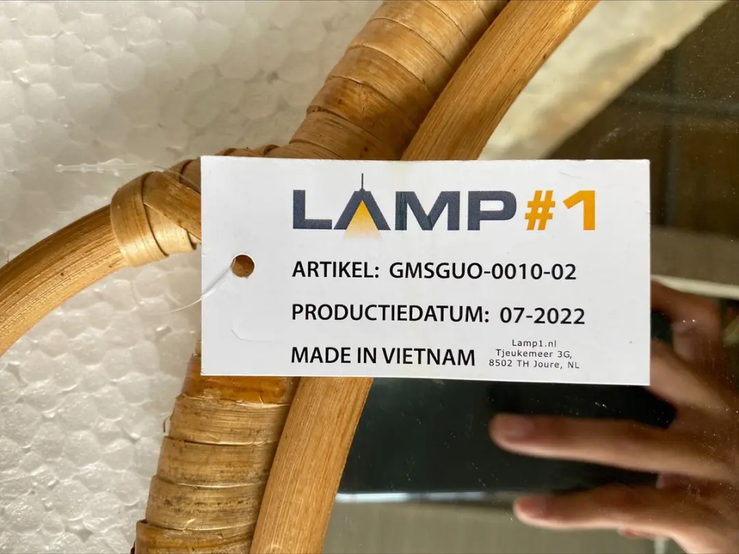 Groenovatie Bamboe Spiegel 60cm - Naturel - afbeelding 4 van 4