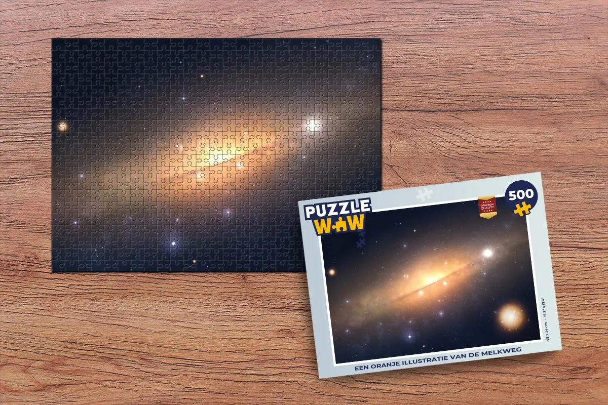 PuzzleWow Melkweg Legpuzzel 500 Stuks - Multicolor