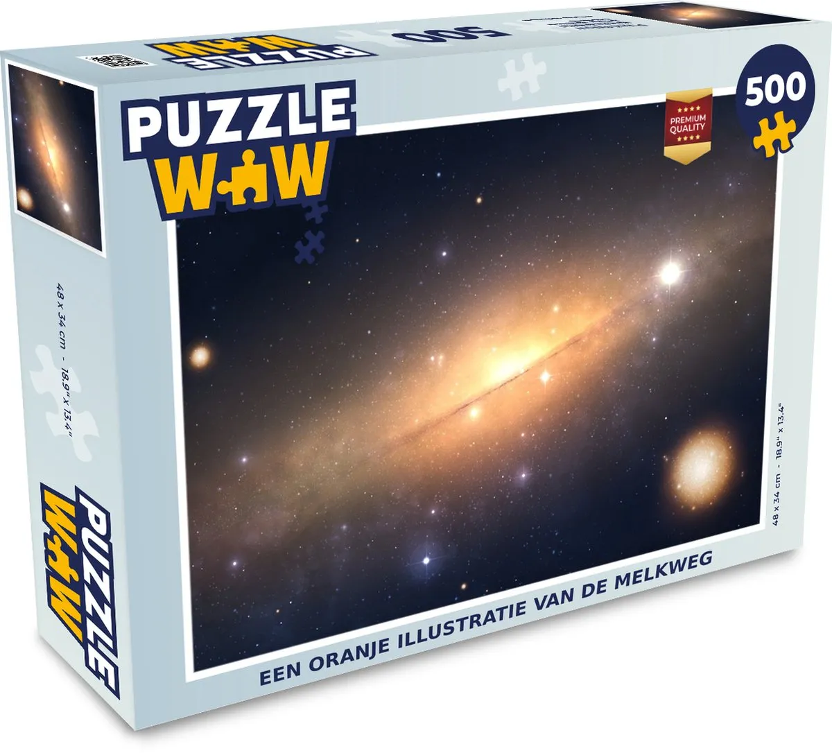 PuzzleWow Melkweg Legpuzzel 500 Stuks - Multicolor