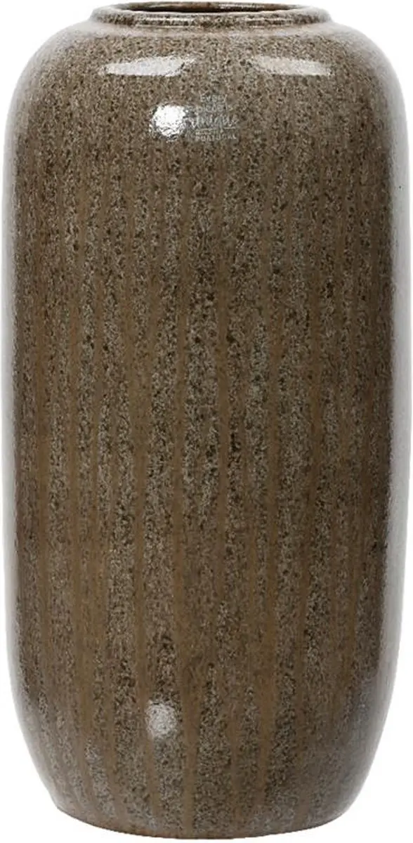 Decoris Vaas terracotta dia16x30cm chocolade bruin