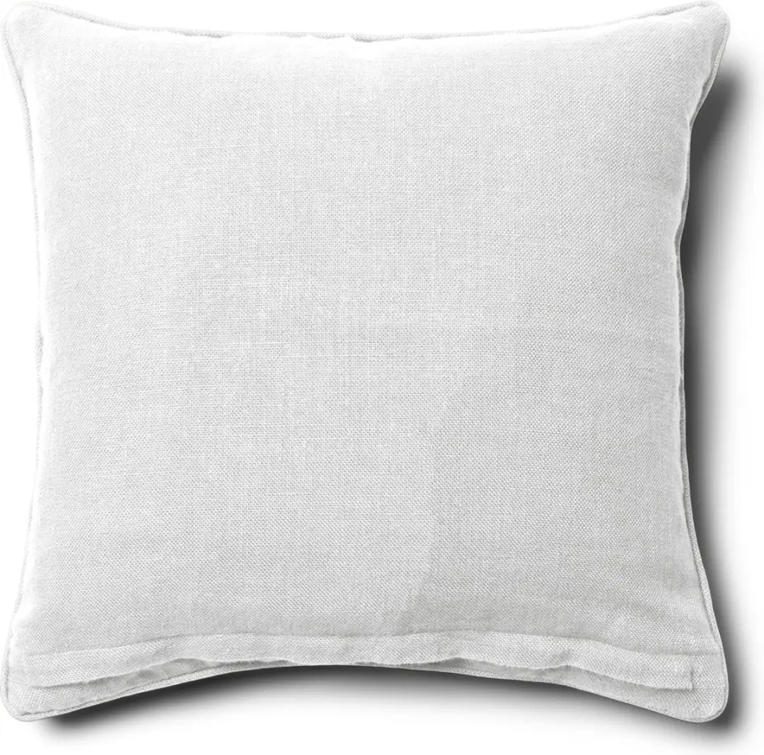 Riviera Maison Kussenhoes 50x50 Wit linnen effen kleur