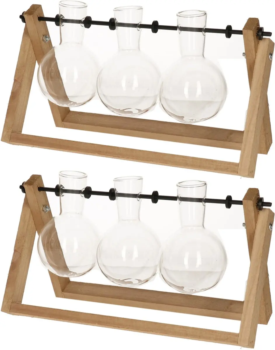 Esschert Design Stekvaasjes in houder