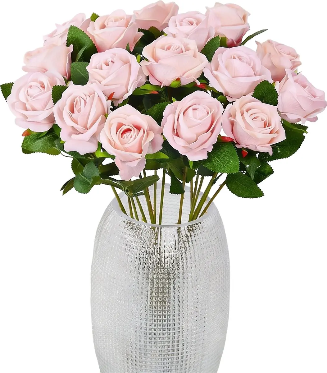 20 Kunstbloemen Roze