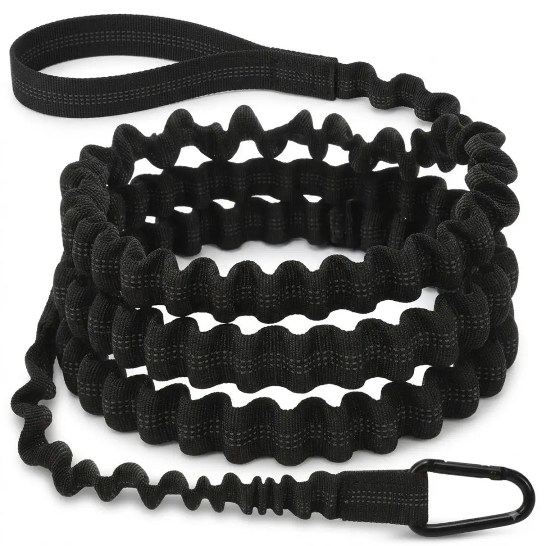 Zwarte kajak paddle leash