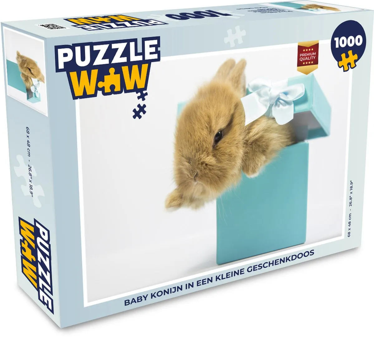 PuzzleWow Konijn Legpuzzel 1000 Stuks - Multicolor