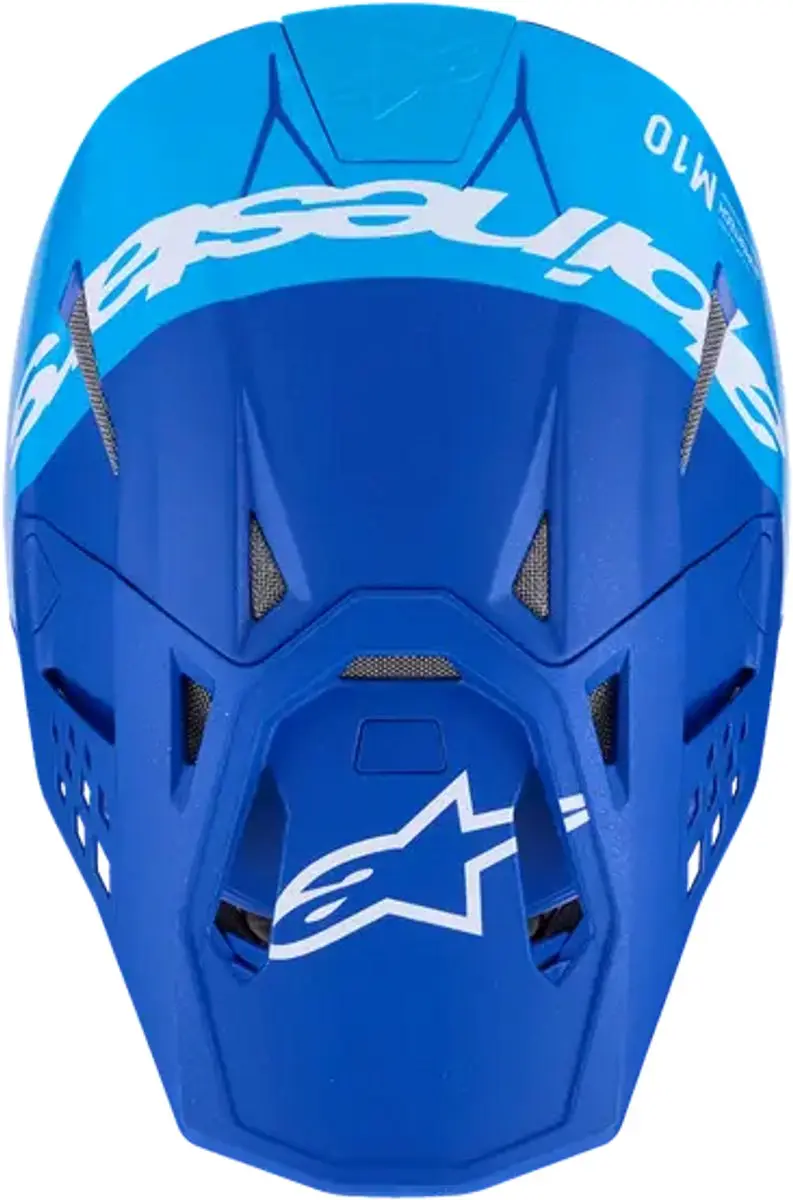 Alpinestars Supertech M10 Flood Crosshelm XL - Blauw/Zwart - afbeelding 3 van 4