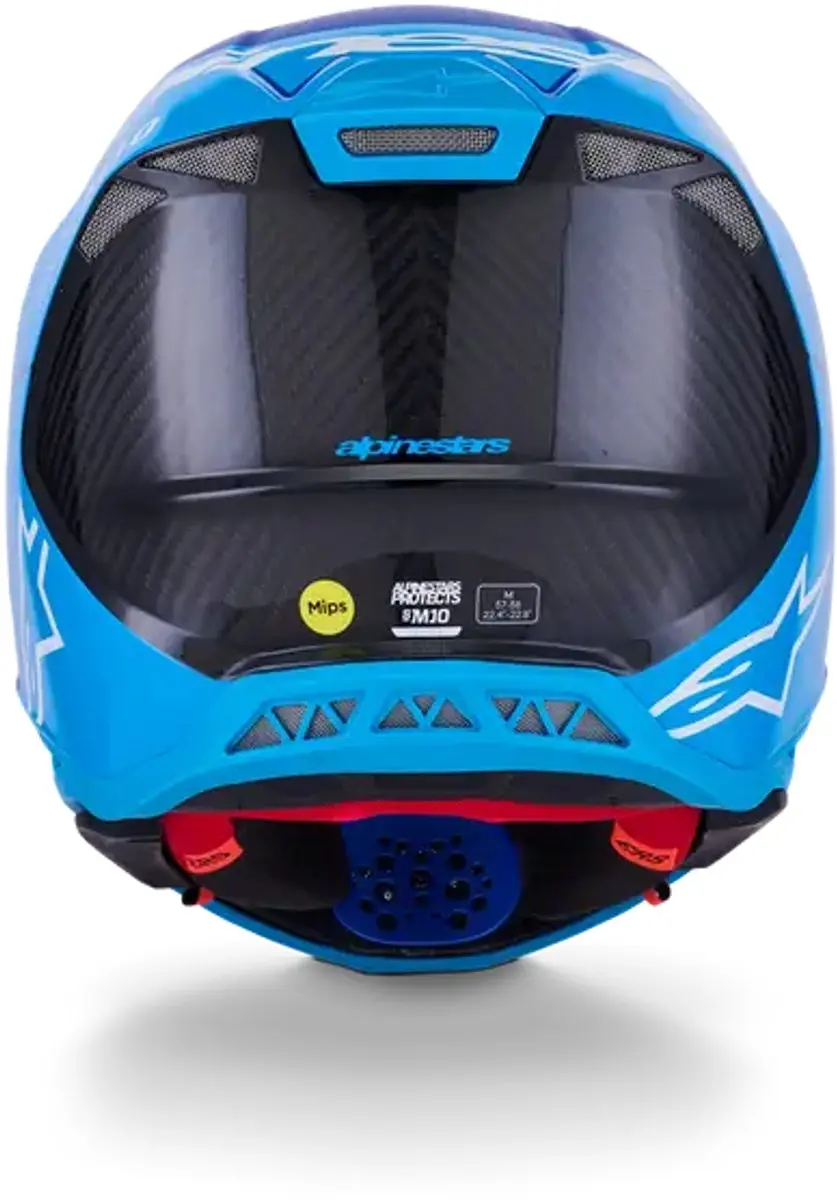 Alpinestars Supertech M10 Flood Crosshelm XL - Blauw/Zwart - afbeelding 4 van 4