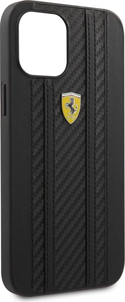 Ferrari Carbon Stripes Hoesje iPhone 12 Pro Max - S203-4 - afbeelding 6 van 6