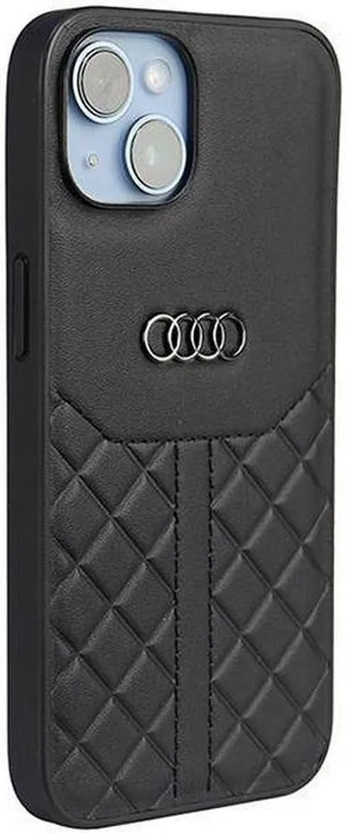 Audi Back Case voor iPhone 13 Pro - Zwart - Genuine Leather - afbeelding 3 van 6