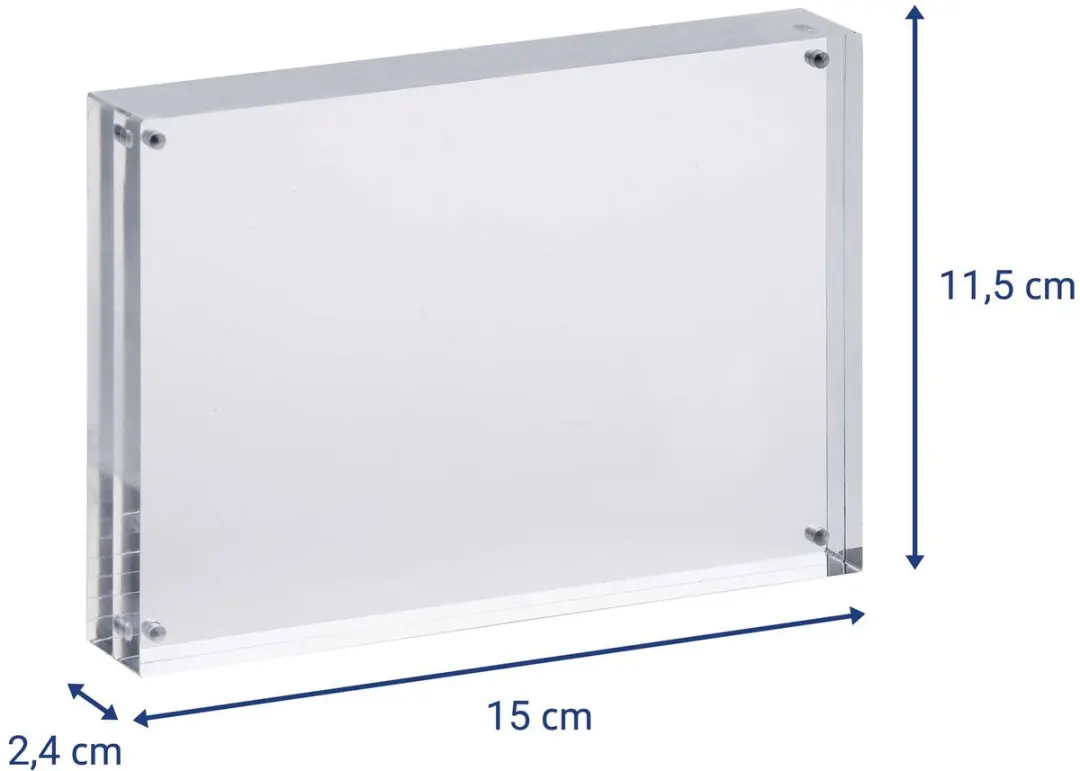MAUL MAULstyle Fotolijst Acryl 13x9cm - Magnetisch - Transparant - afbeelding 4 van 6
