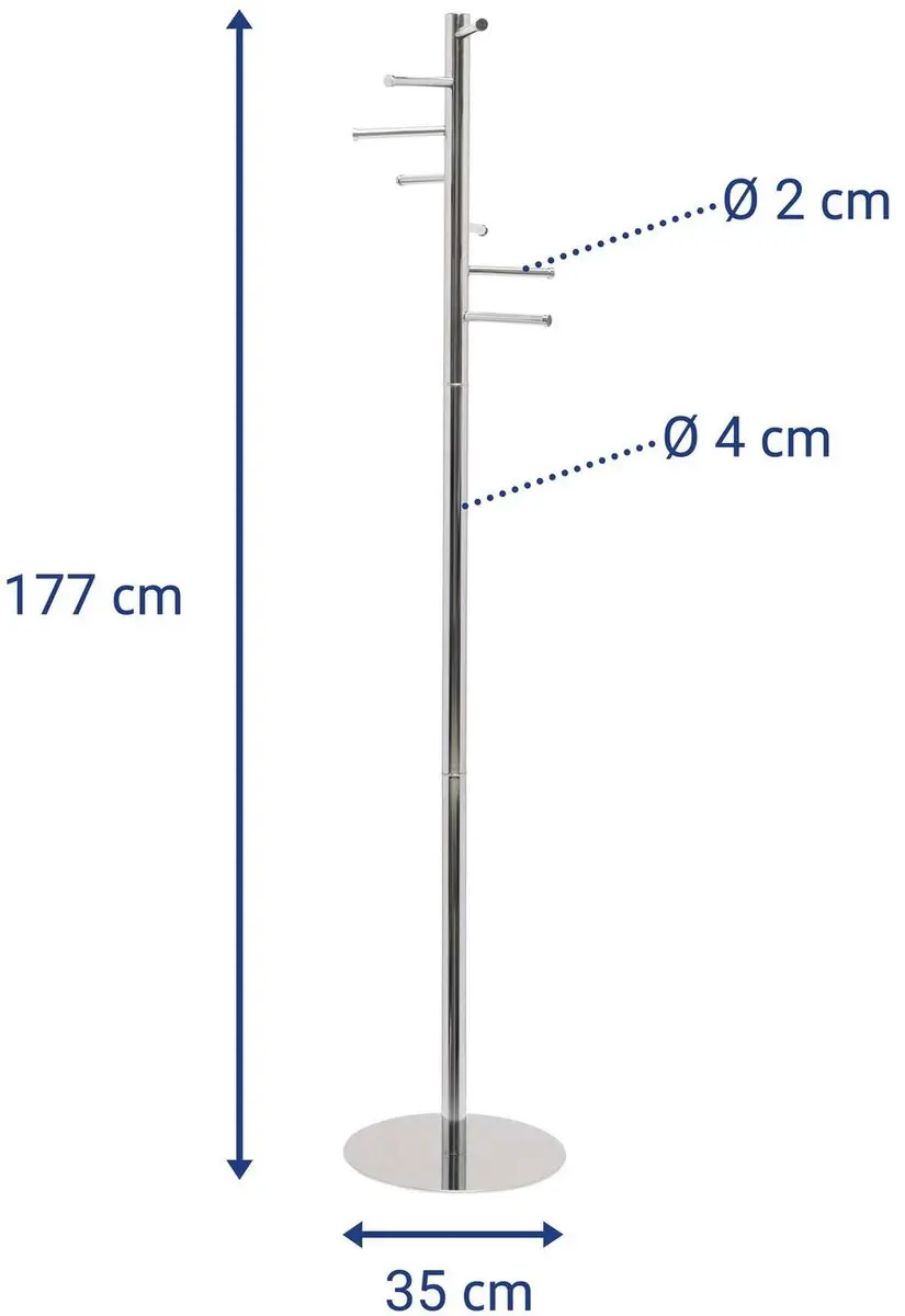 MAUL MAULcalima Kapstok 7 Haak - Zilver - afbeelding 2 van 5