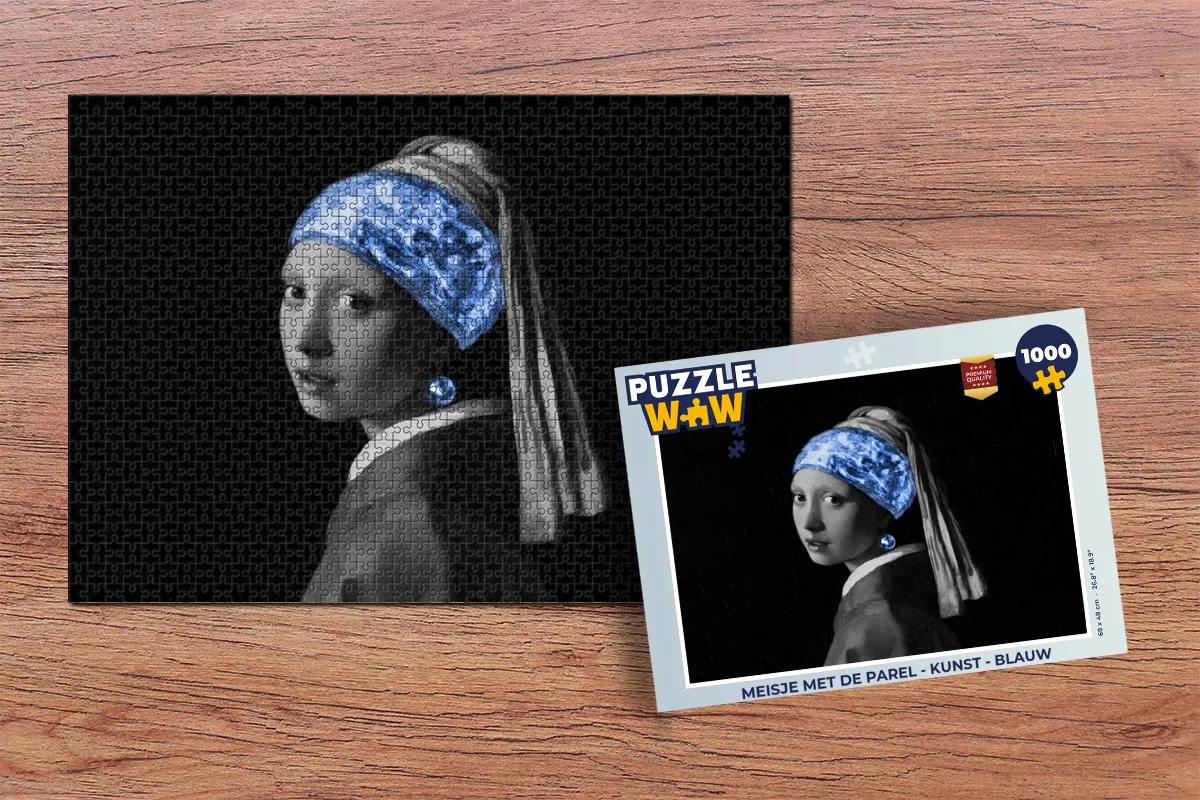PuzzleWow Meisje met de Parel Legpuzzel 1000 Stuks - Multicolor