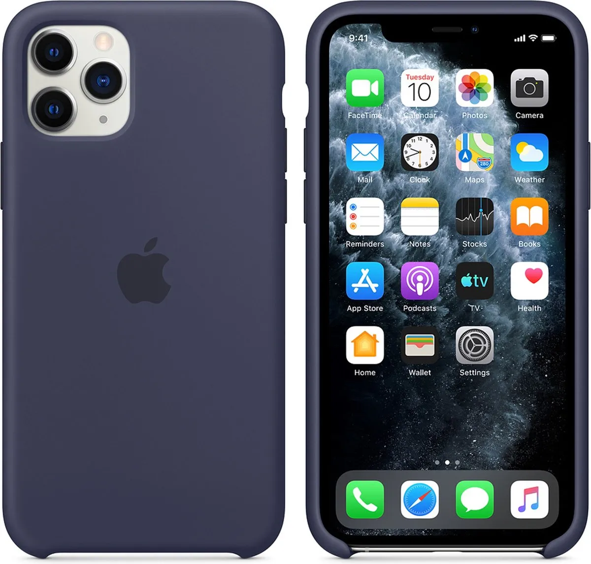 Apple Siliconen Hoesje iPhone 11 Pro Middernachtblauw MWYJ2ZM/A