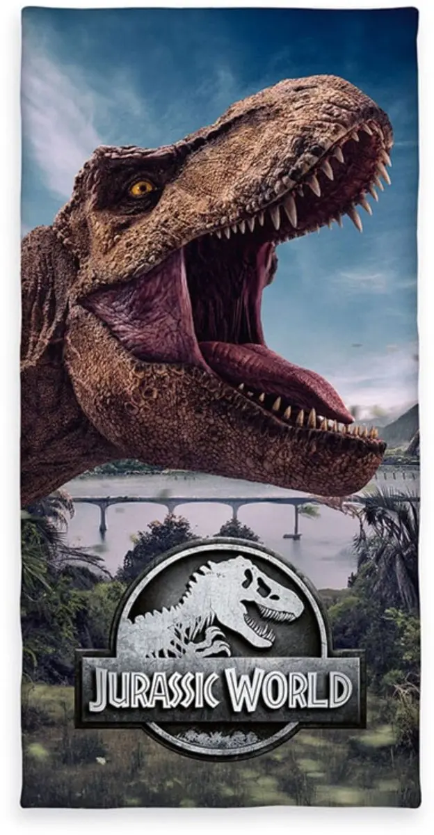 Jurassic World Velour handdoek 75 x 150 cm