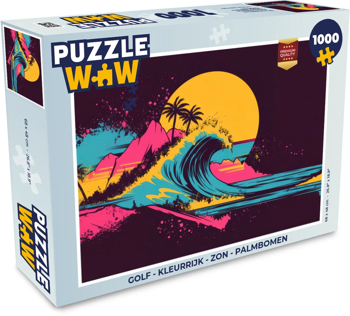 PuzzleWow Golf - Zon - Palmbomen Legpuzzel 1000 Stuks