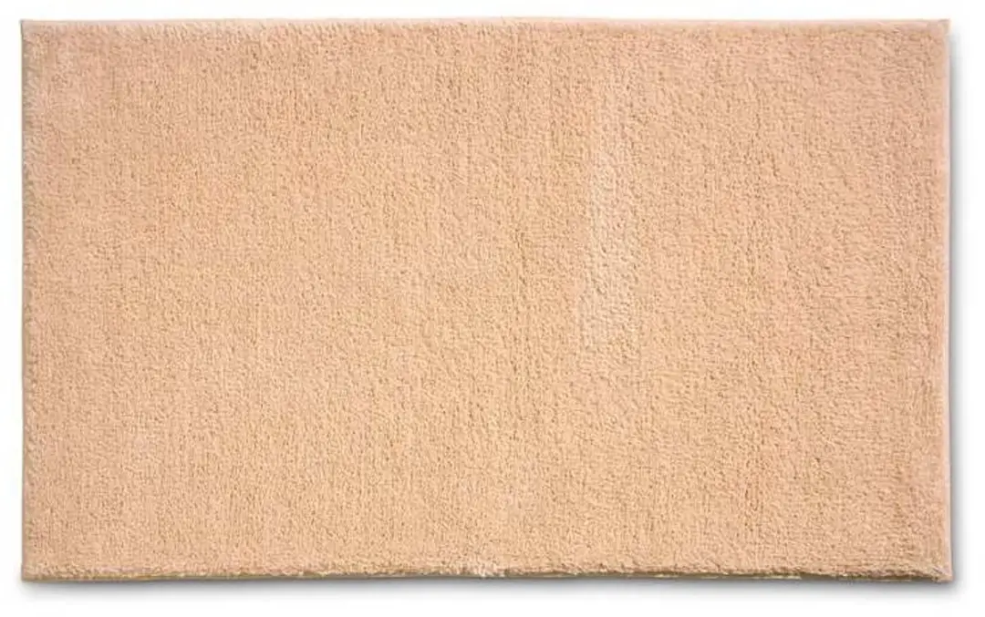 Badkamermat Maja, 100% polyester, perzikkleurig, 100 x 60 x 1,5 cm