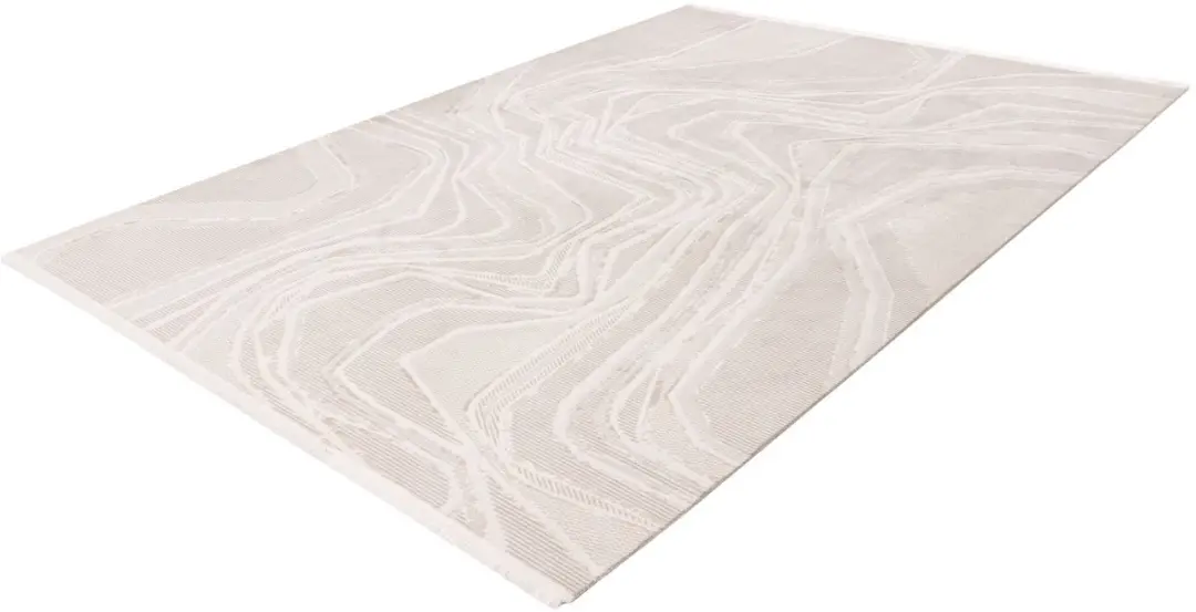 Pierre Cardin Vloerkleed - Tapijt - Modern - Beige Zilver - Hoogwaardig Acryl - Elegant en Onderhoudsvriendelijk