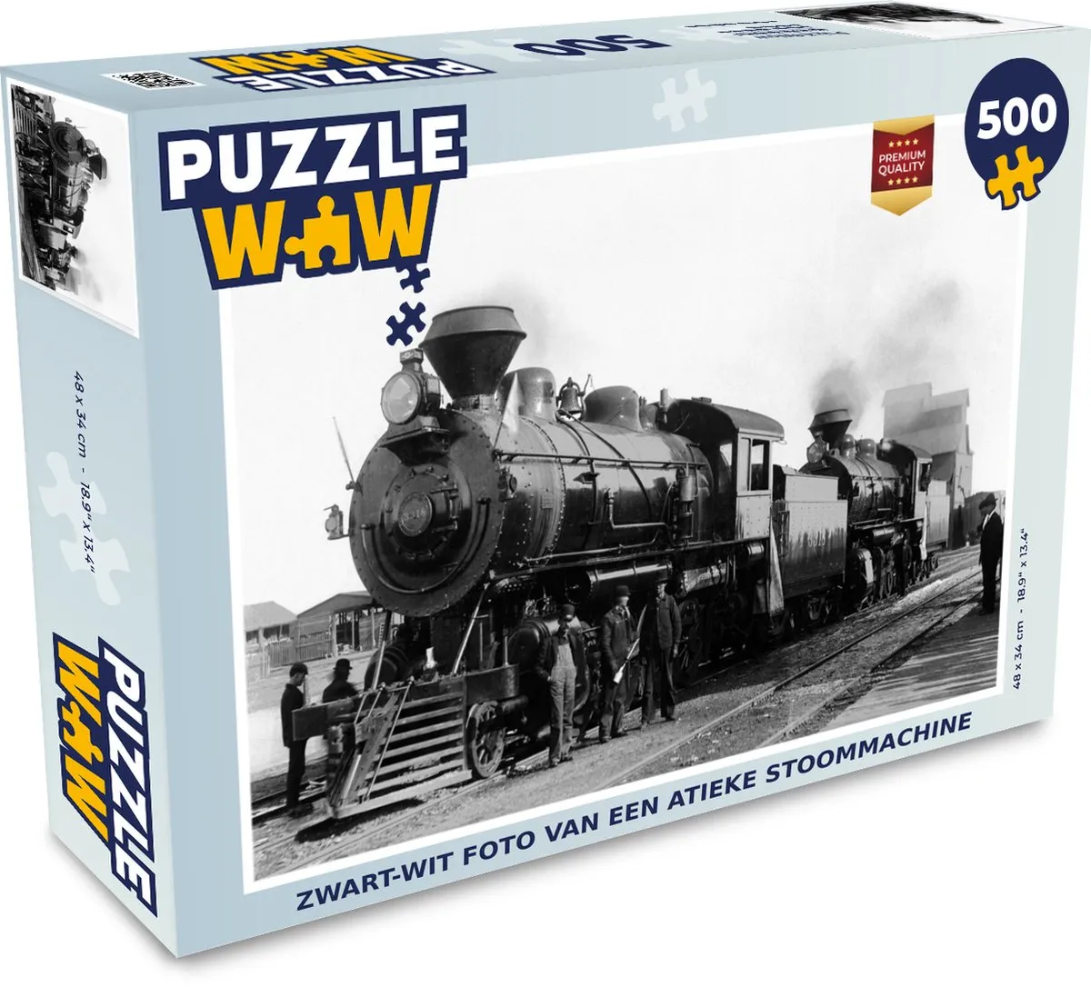 PuzzleWow Antieke Stoomtrein Legpuzzel 500 Stuks