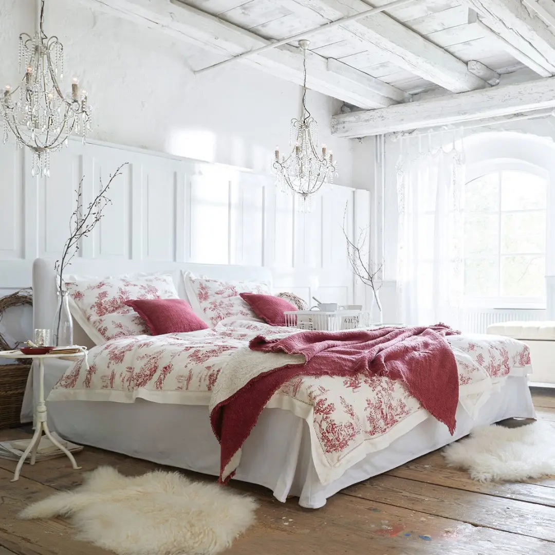 Loberon Aubrianne Bed - Eenpersoons 180x200cm - Wit - afbeelding 5 van 6
