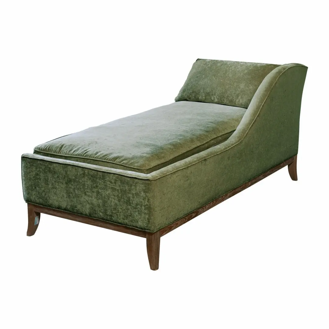 Loberon Alphonse Chaise Longue 1.5 Zit - Groen - afbeelding 3 van 6