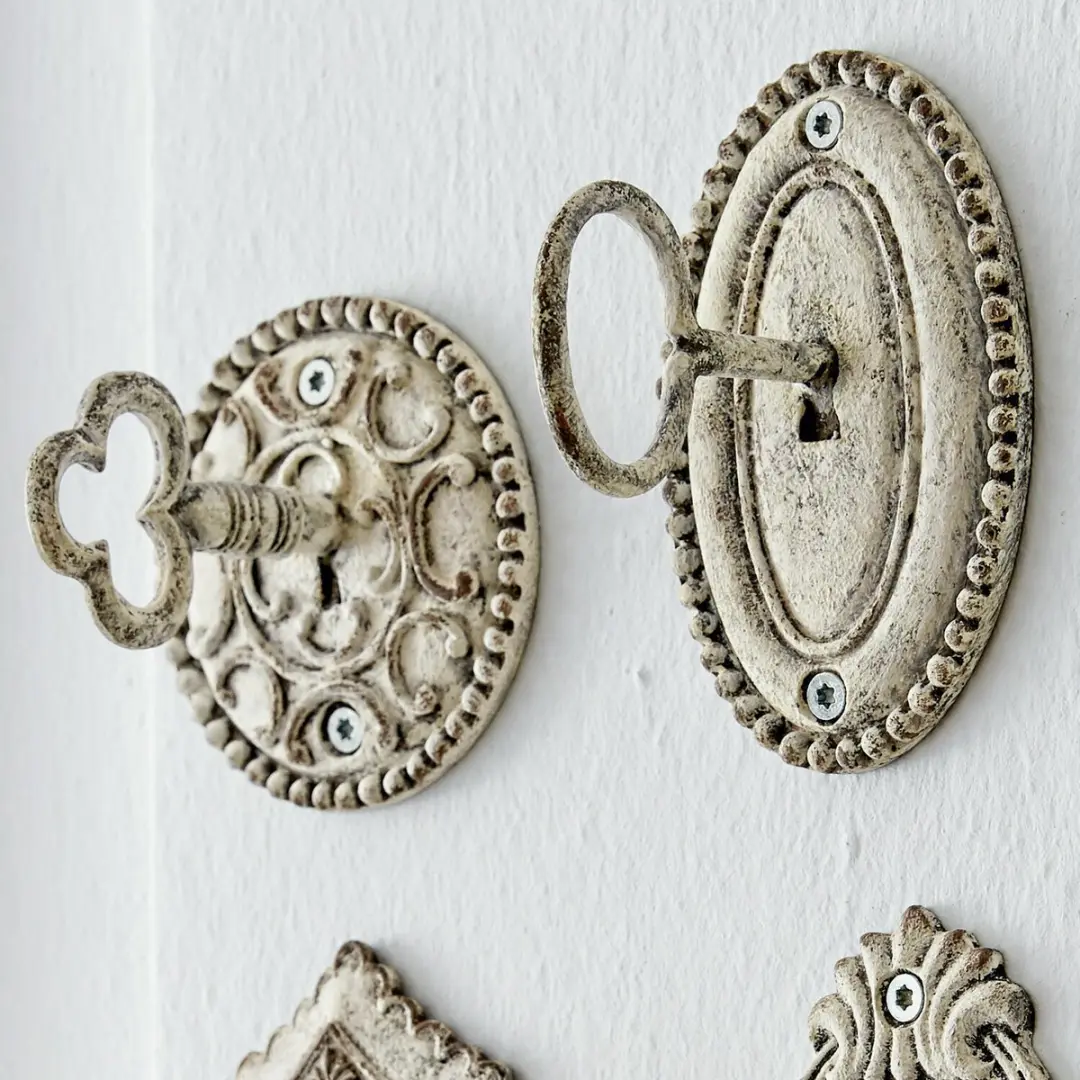 Loberon Codrington Haakset - 4 Stuks Antiekzilverkleurig - afbeelding 3 van 4