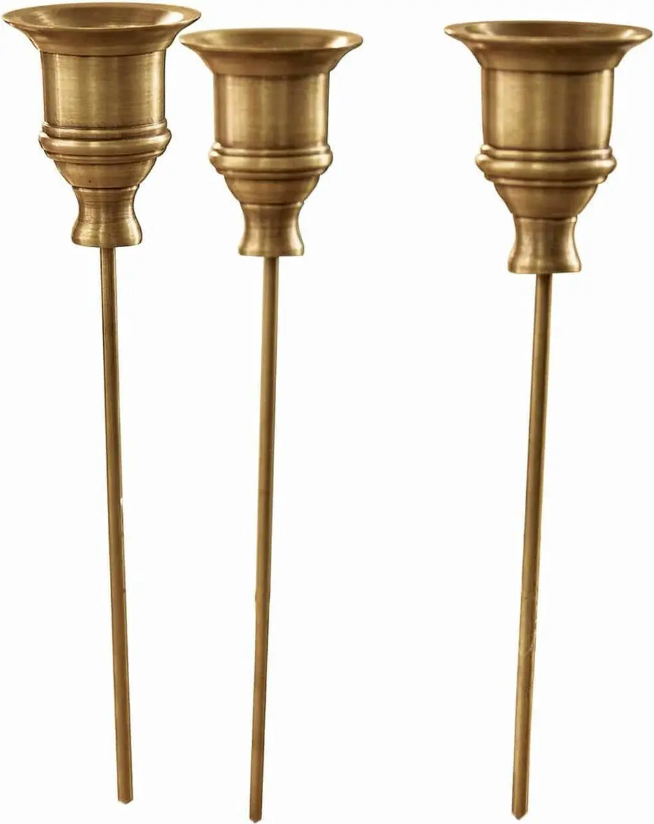 Loberon Insteekkaarsenhouder Set van 3