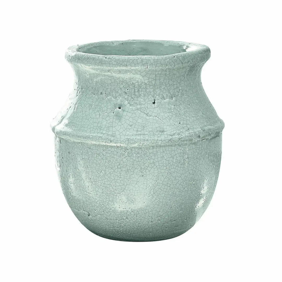 Loberon Rosamonde Vaas - Ø28.5cm Lichtblauw - afbeelding 2 van 5