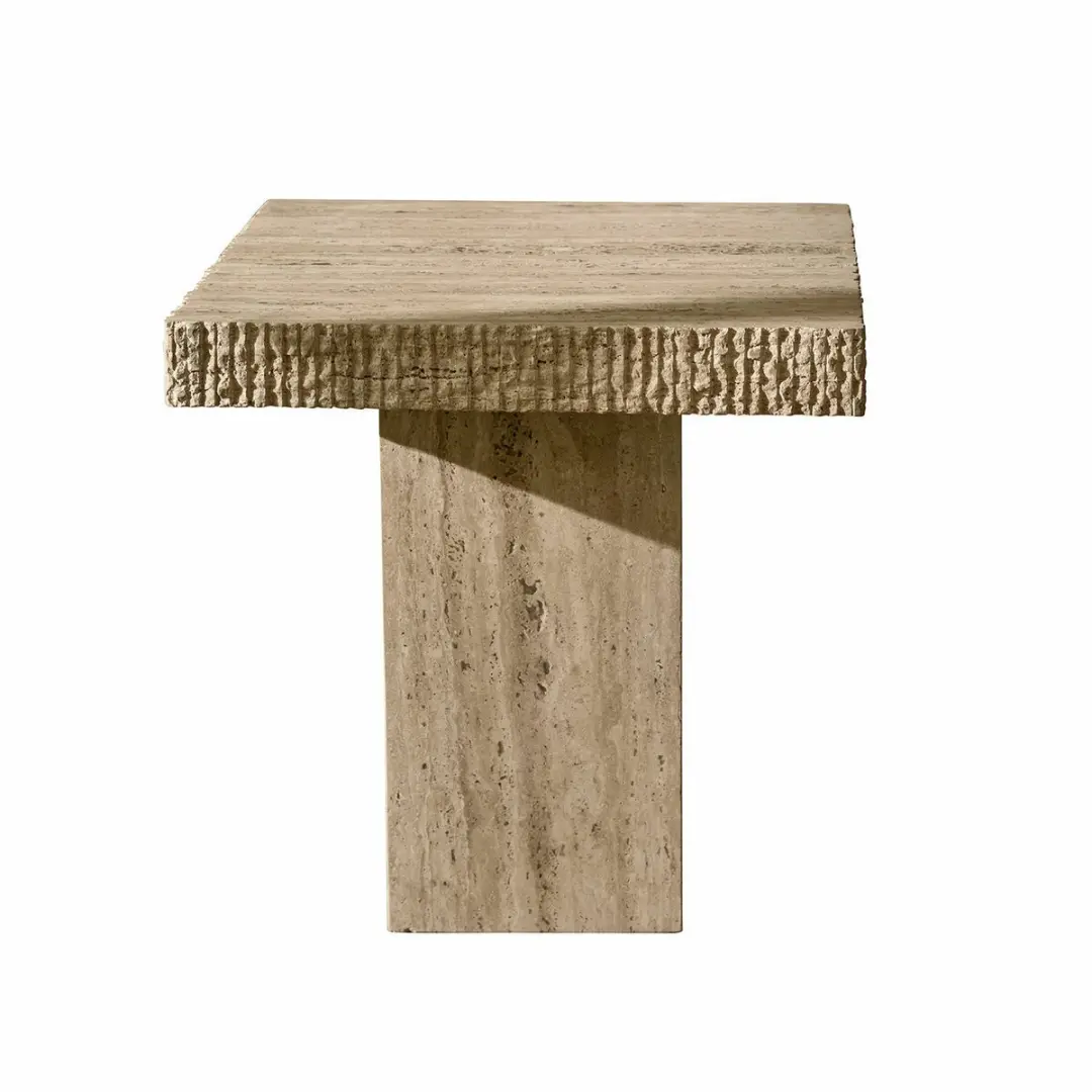 Loberon Gainsbury Bijzettafel - beige - afbeelding 2 van 5
