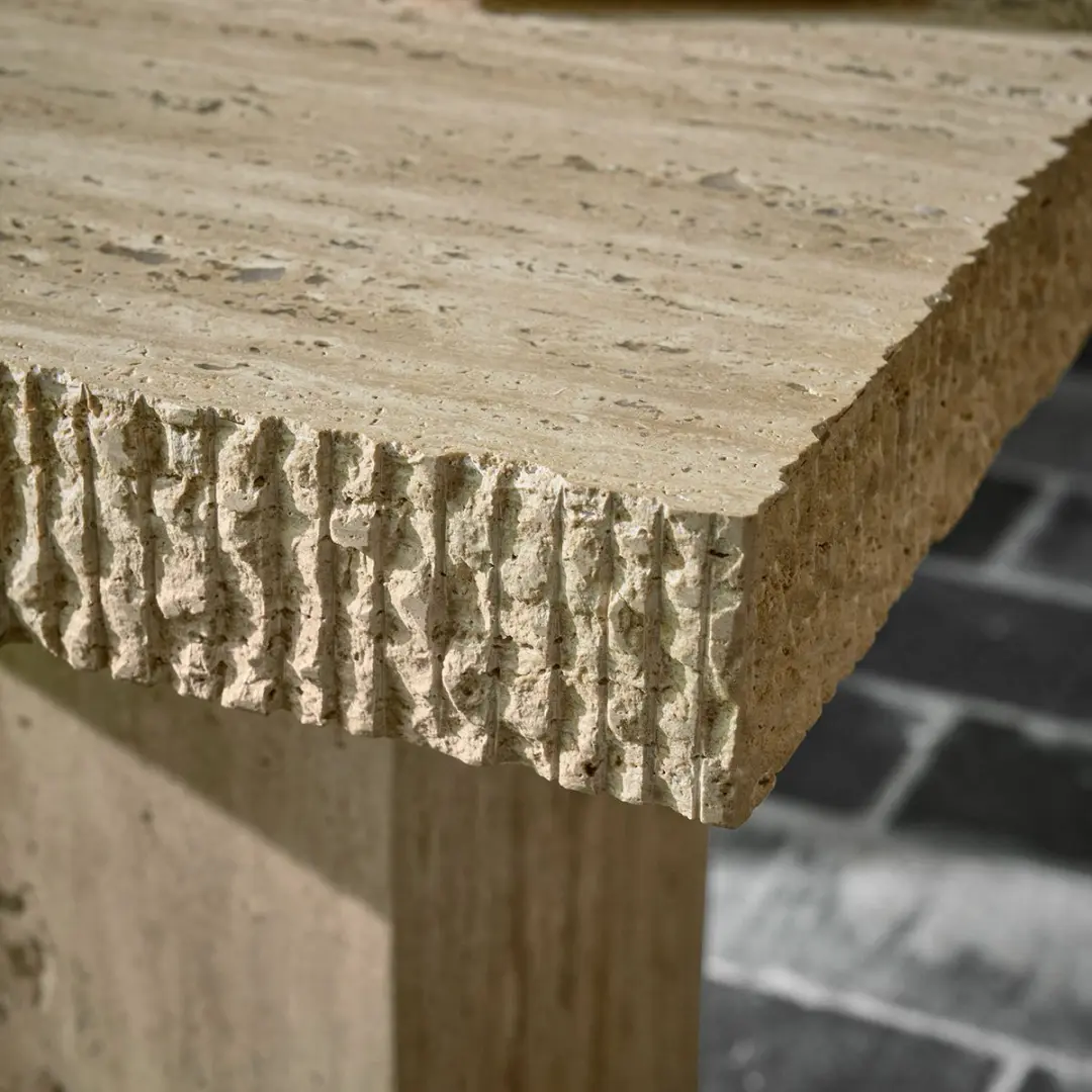 Loberon Gainsbury Bijzettafel - beige - afbeelding 3 van 5