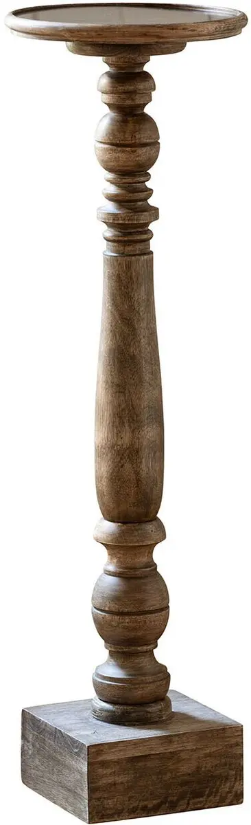 Loberon Lisounette Kaarsenhouder - 30cm - Bruin - afbeelding 5 van 5