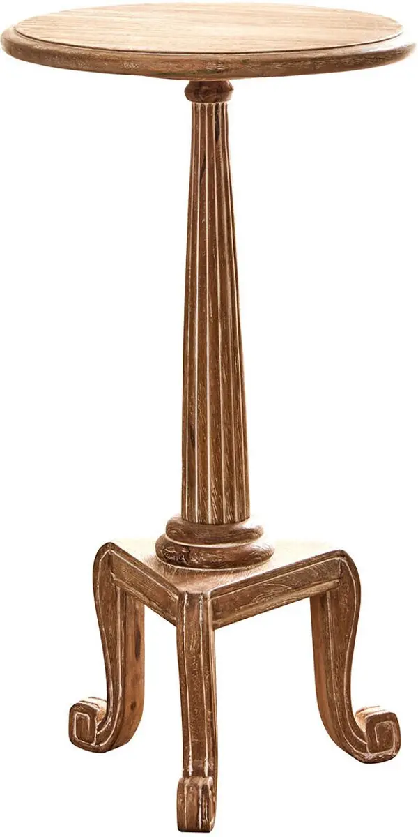 Loberon Taviano Bijzettafeltje - Ø39cm - Bruin - afbeelding 3 van 5