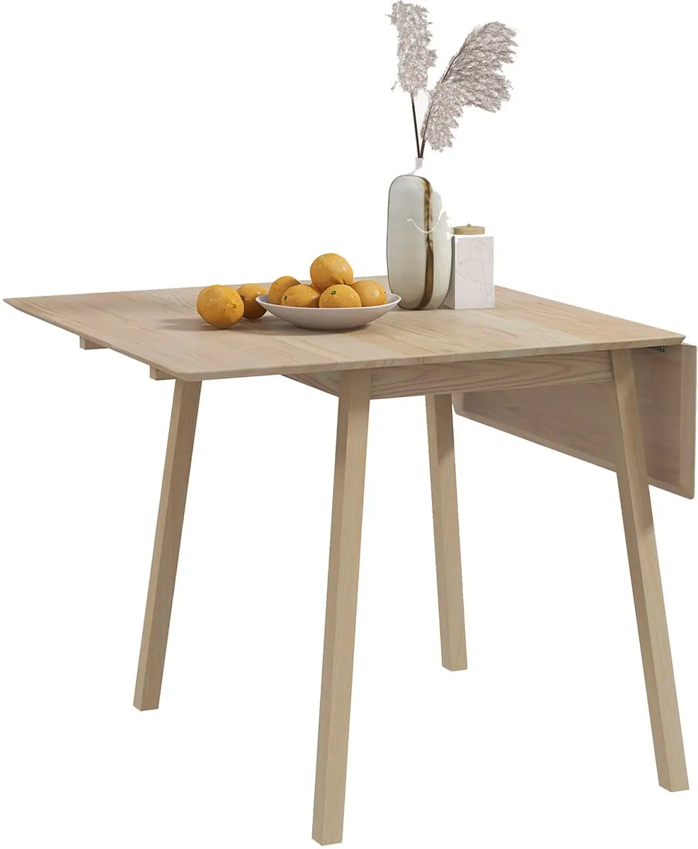 Homcom Opklapbare Eettafel 110x86cm Bruin