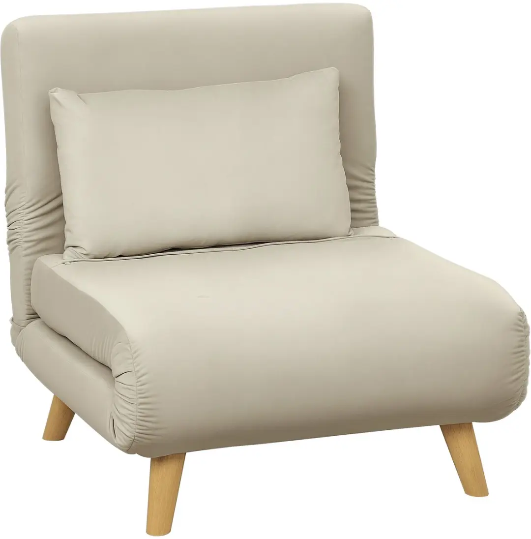 Homcom Slaapfauteuil 2-in-1 Beige