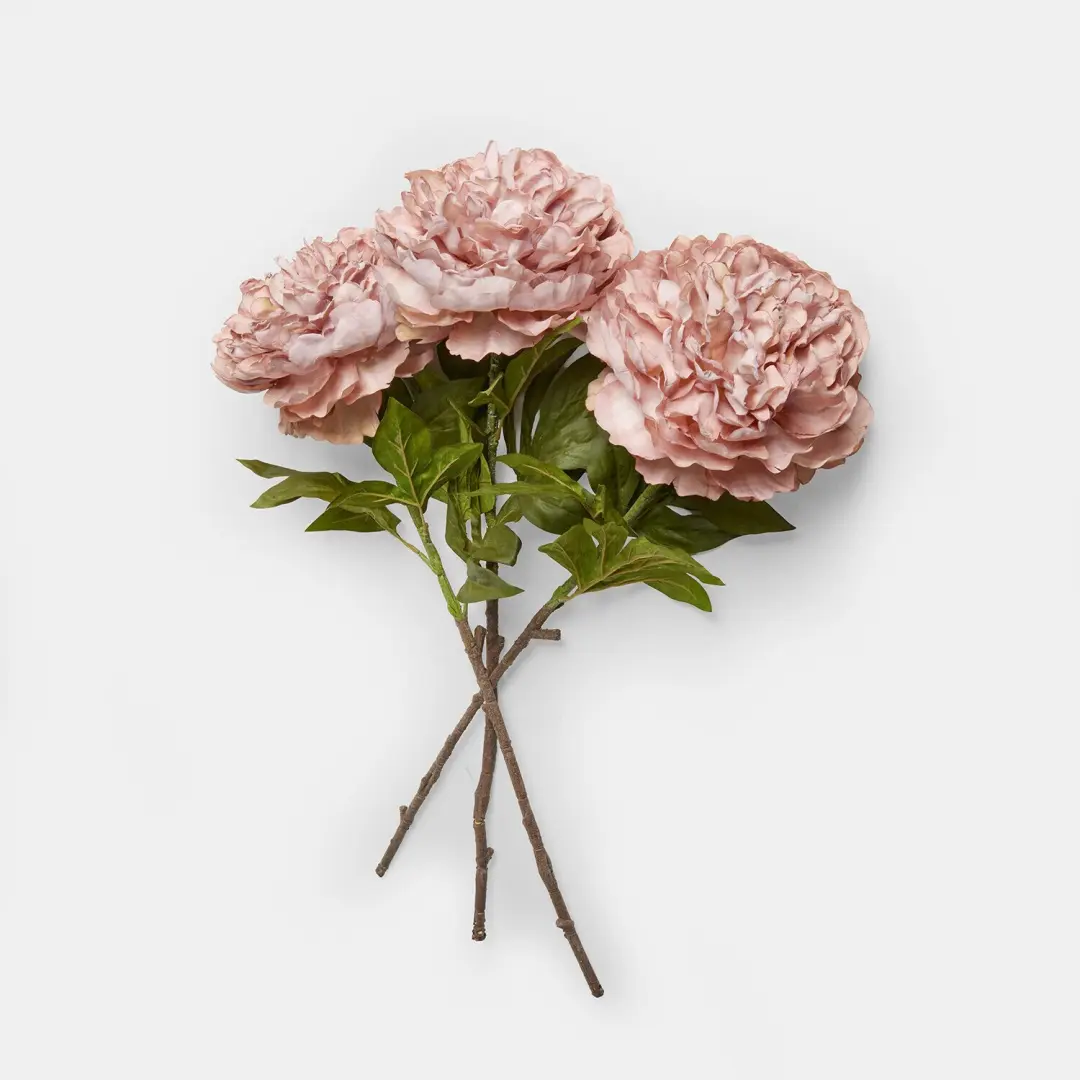 Loberon Kunstpioenroos Set van 3 Dahlyra Roze