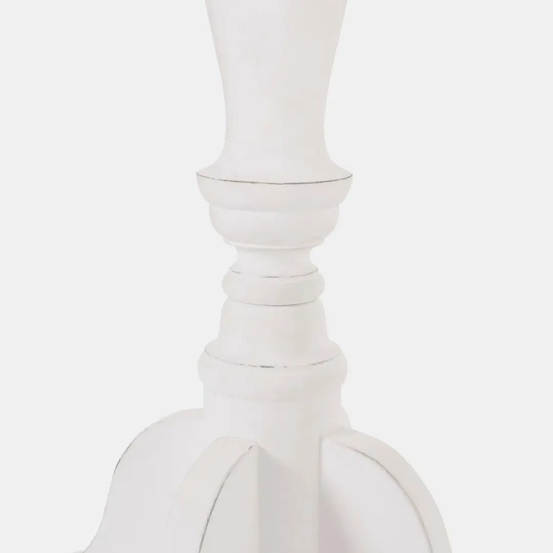 Loberon Mengomeyen Bijzettafeltje - Ø48cm Wit - afbeelding 5 van 6
